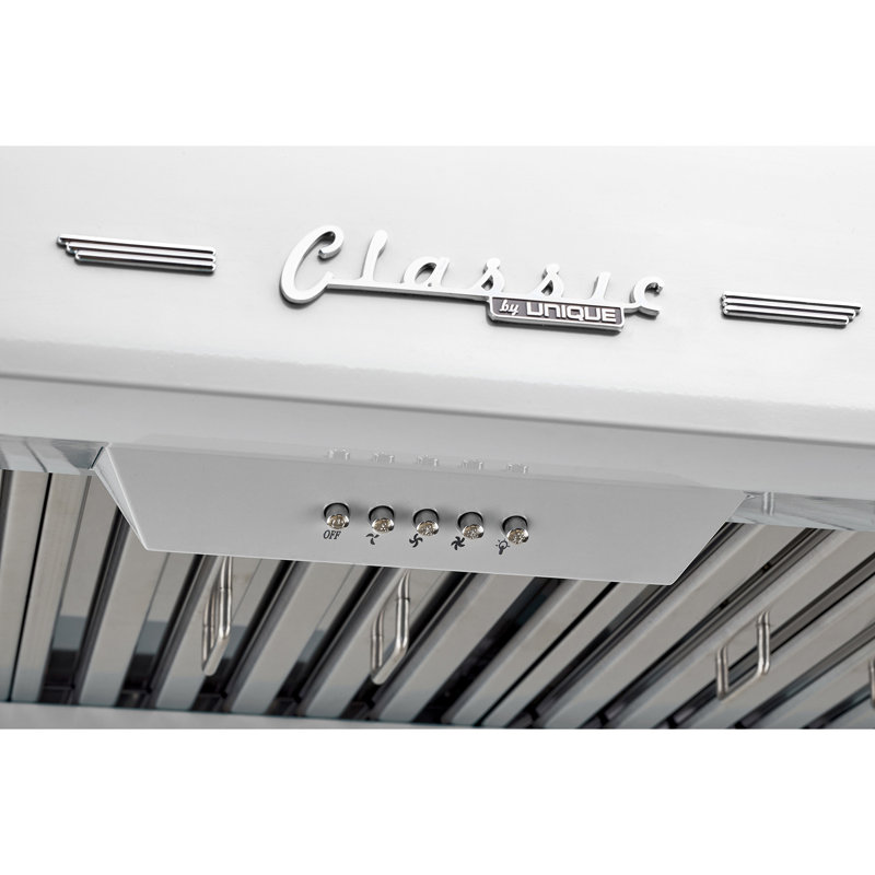 Unique Classic Retro 30" 700 CFM Ducted Under Range Hood with